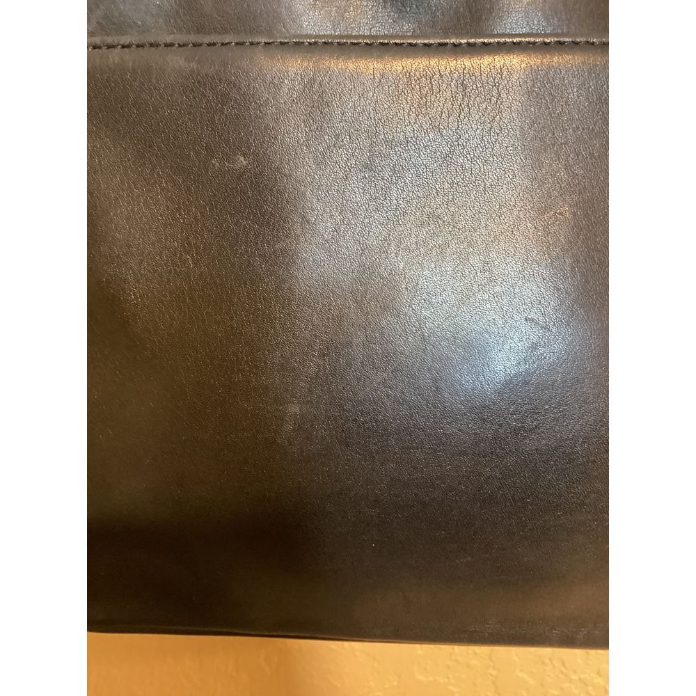 Giani Bernini Genuine Leather Black Shoulder Strap Handbag Purse - Picture 4 of 10